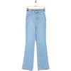 Democracy Ab Sailor Button Itty Bootcut Jeans In Blue
