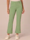 Democracy Ab Solution High Rise Colored Itty Bitty Flare Jean In Willow Green In Multi