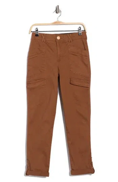 Democracy Ab Solution High Rise Pocket Jeans In Brown