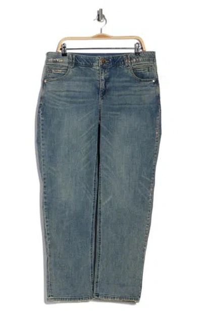 Democracy Ab Solution High Waist Cuffed Boyfriend Jeans In Multi