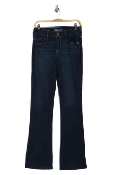 Democracy Ab Solution Itty Bitty Flare Jeans In Blue
