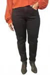 Democracy Ab Solution Slim Striaght Jeans In Black In Black