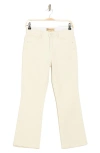 Democracy Ab Tech High Rise Crop Kick Flare Jeans In Blanched Almond