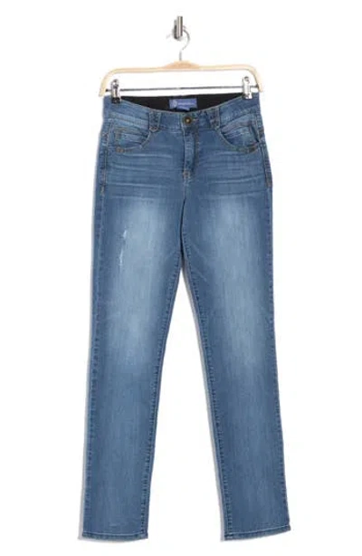 Democracy 'ab'solution Mid Rise Slim Straight Leg Jeans In Blue