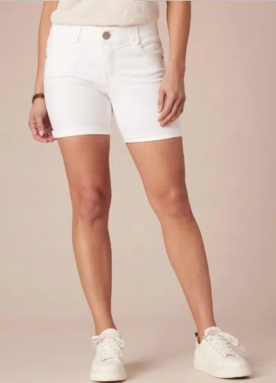 Democracy Absolution 5" Denim Shorts In White