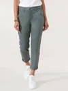 Democracy Absolution High Rise Roll Cuff Trouser In Thyme In Multi