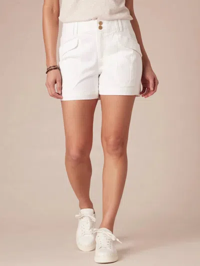 Democracy Absolution High Rise Utility Shorts In White