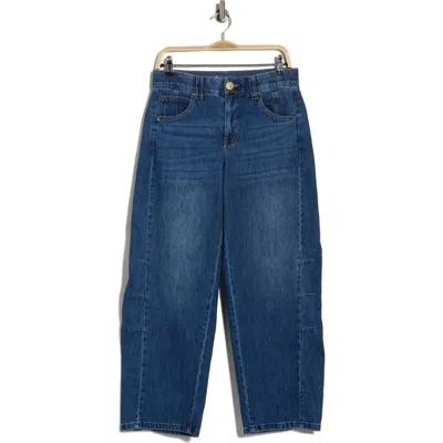 Democracy 'ab'solution High Waist Ankle Barrel Leg Jeans In Blue