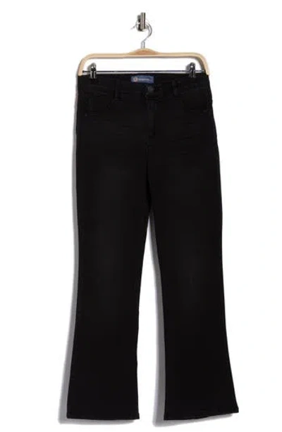 Democracy Absolution High Waist Itty Bitty Bootcut Jeans In Black