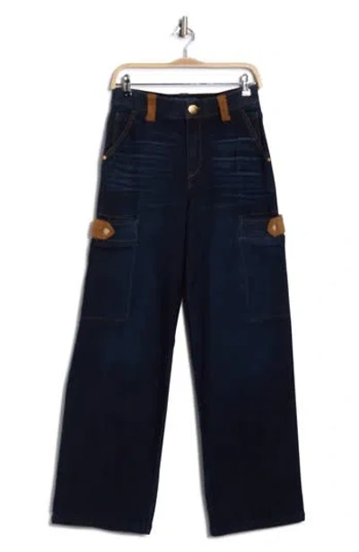 Democracy Absolution High Waist Wide Leg Jeans In Blue