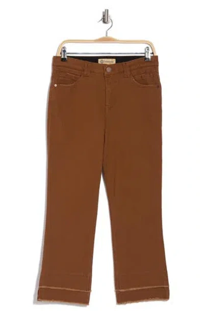 Democracy 'ab'tech Kick Flare Jeans In Tobacco