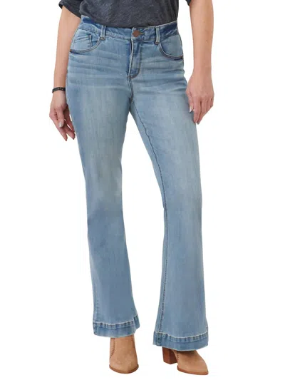 Democracy Artisanal Retro Flared Jeans In Light Blue