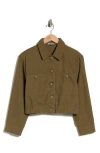 Democracy Bubble Hem Jacket In Green