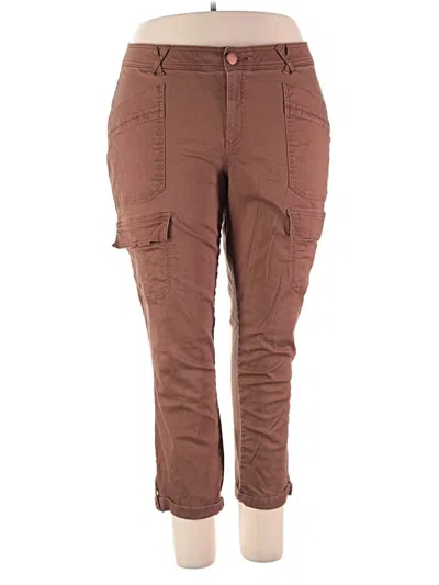Pre-owned Democracy Cargo Pants In Brown