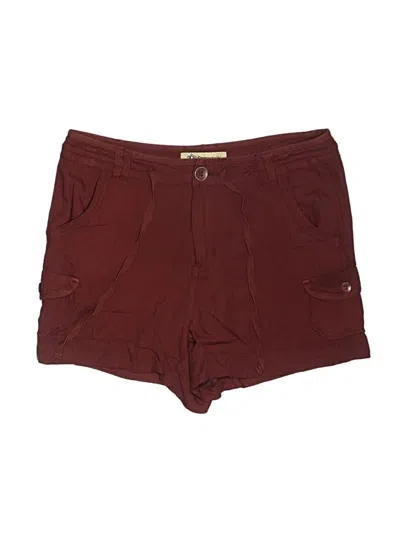 Pre-owned Democracy Cargo Shorts In Burgundy