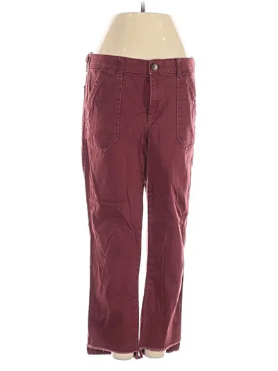 Pre-owned Democracy Casual Pants In Burgundy