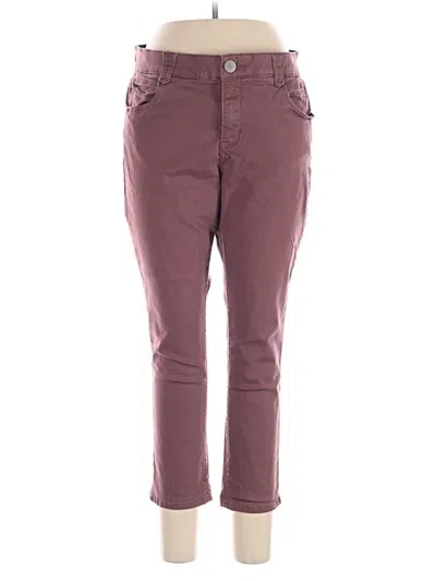 Pre-owned Democracy Casual Pants In Burgundy