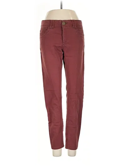 Pre-owned Democracy Casual Pants In Burgundy