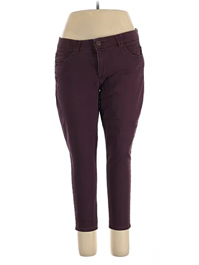 Pre-owned Democracy Casual Pants In Burgundy