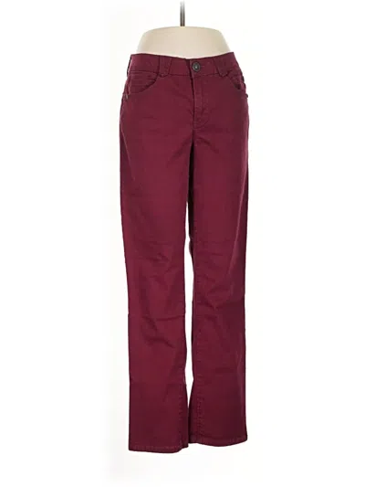 Pre-owned Democracy Casual Pants In Burgundy