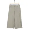 Democracy Crop Wide Leg Boyfriend Jeans In Deep Seagrass