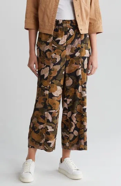 Democracy Crop Wide Leg Pants In Multi