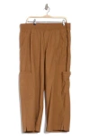 Democracy Crop Wide Leg Pull-on Pants