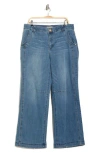 Democracy Dart Wide Leg Jeans In Blue