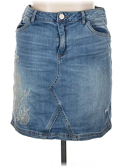 Pre-owned Democracy Denim Skirt In Blue