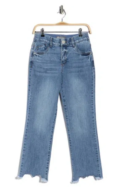 Democracy Destroyed Scallop Bootcut Jeans In Blue