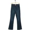 Democracy Embroidered Pocket Bootcut Jeans In Blue