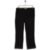 Democracy Fray Step Hem Kick Flare Jeans In Black