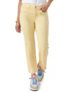 DEMOCRACY HIGH RISE CROPPED ITTY BITTY FLARE JEANS IN HONEY BUTTER