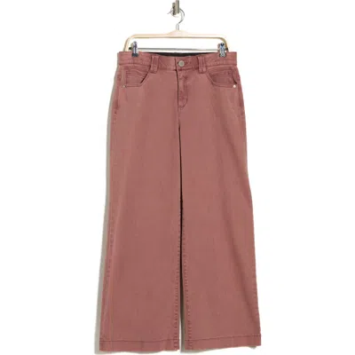 Democracy High Waist Wide Leg Jeans In Gold