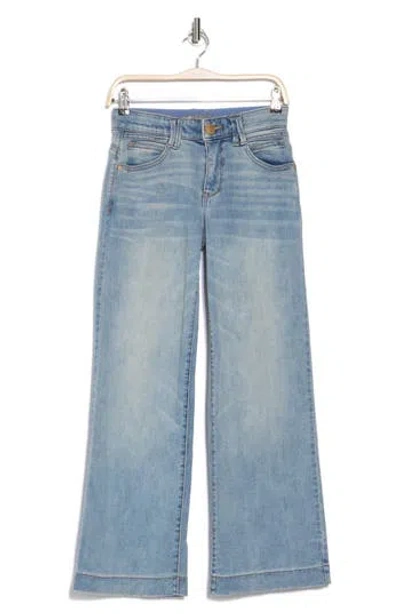 Democracy High Waist Wide Leg Jeans In Light Blue