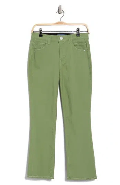 Democracy High-rise Crop Jeans In Green