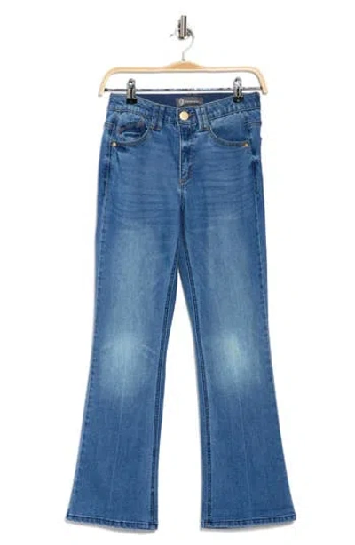Democracy Itty Bitty Embroidered Bootcut Jeans In Mid Blue