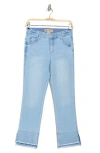 Democracy Kick Flare Step Hem Jeans In Powder Blue Artisnal