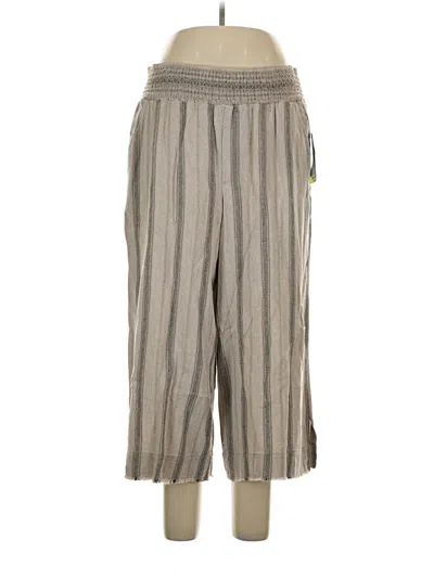 Pre-owned Democracy Linen Pants In Gray