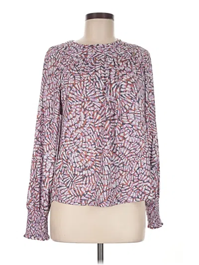 Pre-owned Democracy Long Sleeve Blouse In Purple