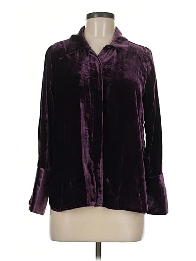 Pre-owned Democracy Long Sleeve Blouse In Purple