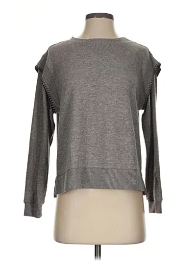 Pre-owned Democracy Long Sleeve T-shirt In Gray
