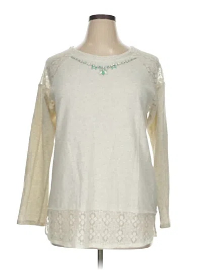 Pre-owned Democracy Long Sleeve T-shirt In White
