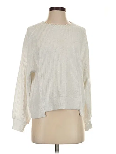 Pre-owned Democracy Long Sleeve Turtleneck In Silver