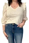 Democracy Mixed Media Top In Macademia In Multi