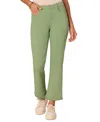 Democracy Ab Solution High Rise Colored Itty Bitty Flare Jean In Willow Green In Green