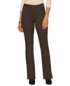 Democracy Petite Ab Solution High-rise Round Up Jeans In Brown
