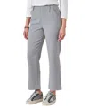 Democracy Petite Ab Solution Sky Rise Barrel Leg Trousers In Gray