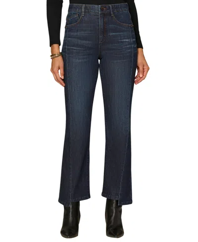 Democracy Petite Ab Solution Skyrise High-waisted Bootcut Jeans In Blue
