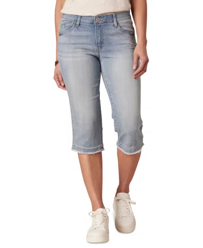 Democracy Petite Ab Solutions Mid-rise Skimmer Jeans In Lb Light B